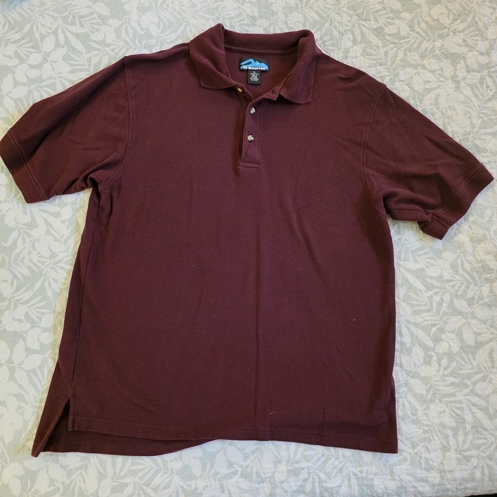 Tri-Mountain Burgundy Polo Shirt XL
